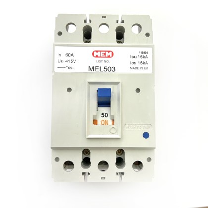 MEM MEL503 Bill TLE503 16Ka 50A 50 Amp 3 Pole Phase MCCB Circuit Breaker